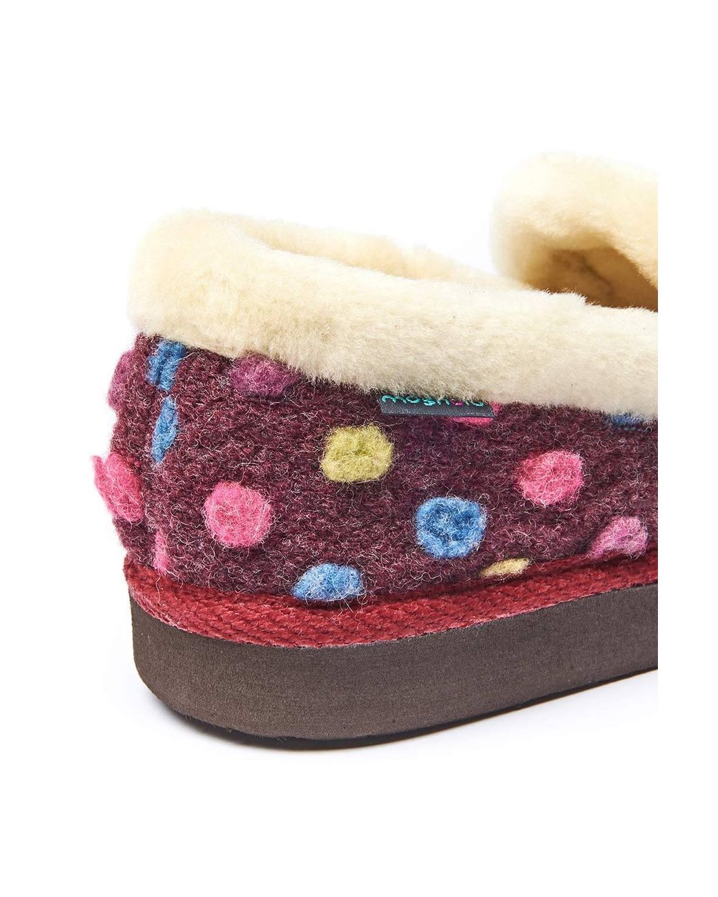 Moshulu Pink 'Peanut Brittle' Spotty Full Slippers