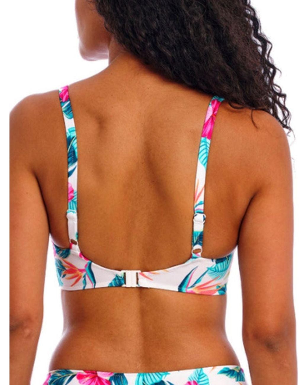 Freya Blue Palm Paradise Plunge Bikini Top