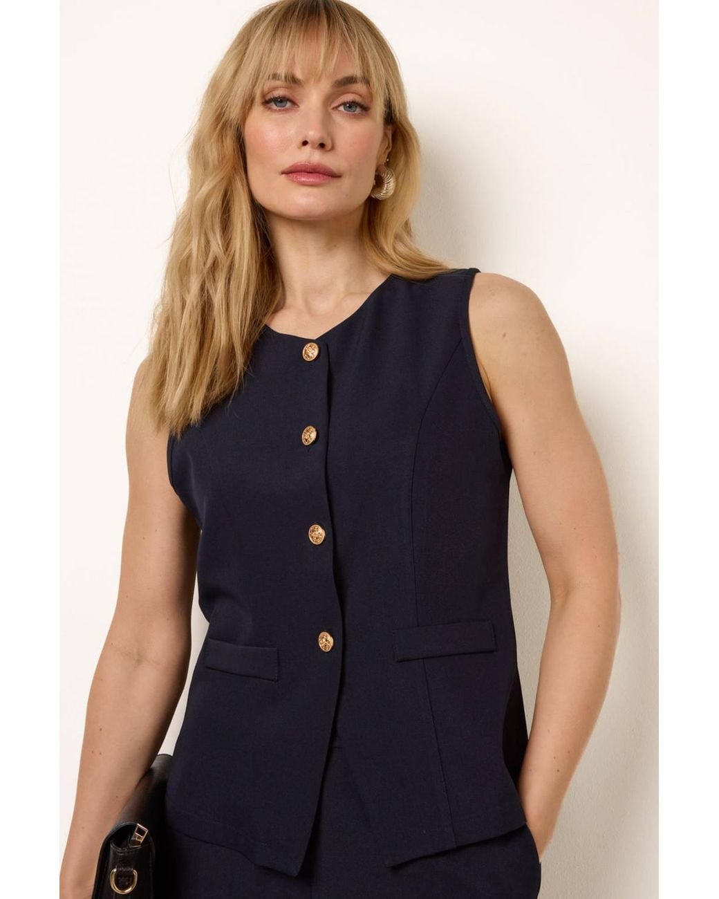 Blue Vanilla Blue Sleeveless Top & Trousers Set