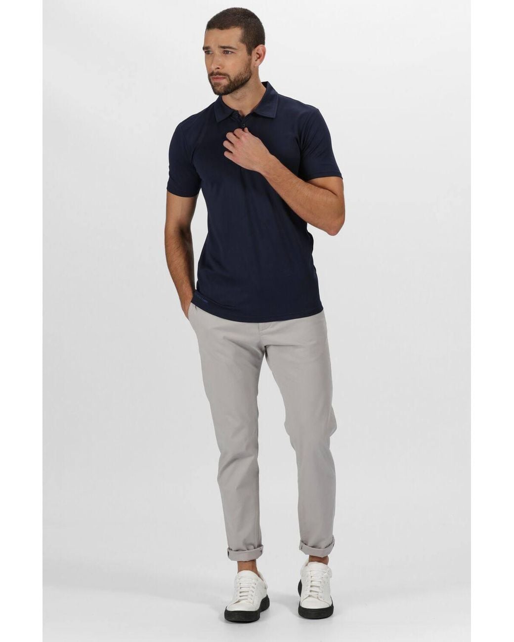 Regatta Blue Honestly Made Polo Shirt for men