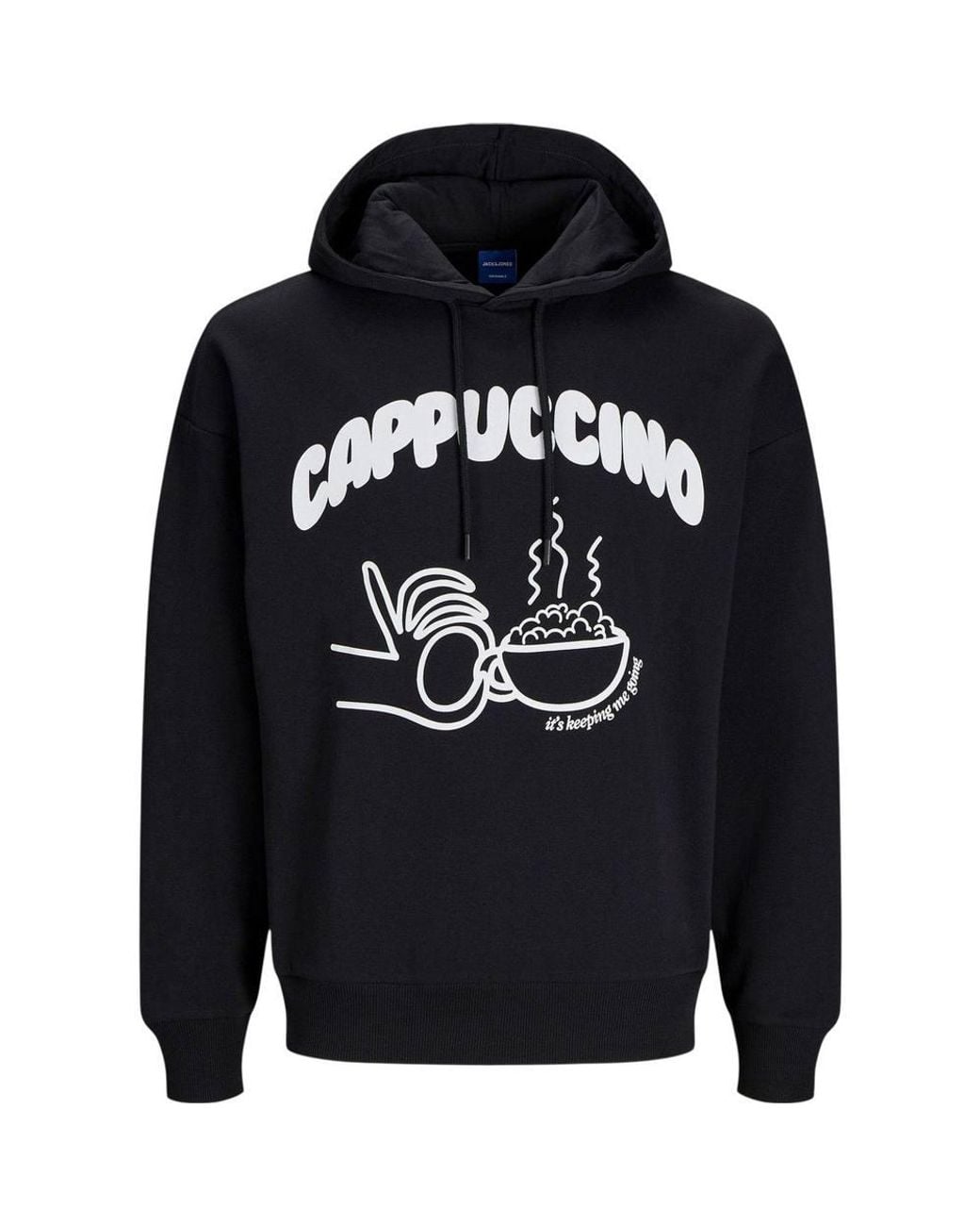 Jack & Jones Blue Cappuccino Oversized Hoodie for men