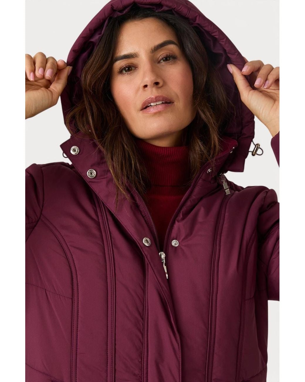 DAMART Red Water-Repellent Parka