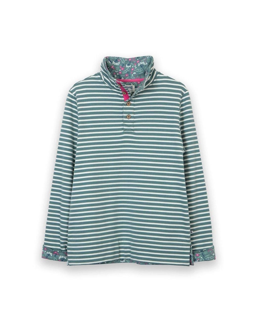 Kite Gray Weymouth Button Neck Sweatshirt