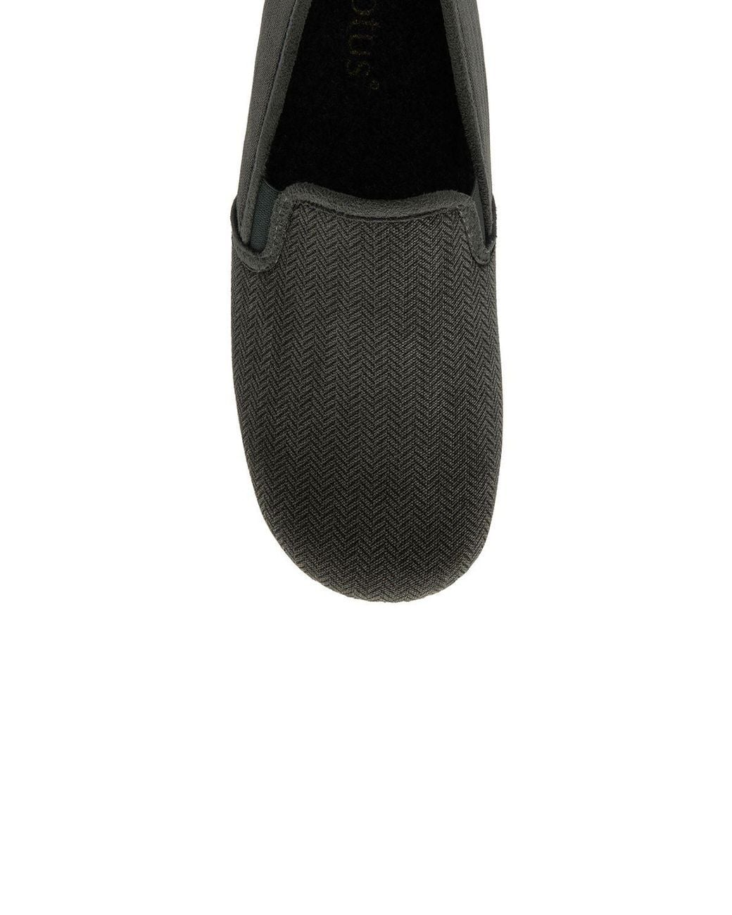 Lotus Black 'Peter' Textile Full Slippers for men