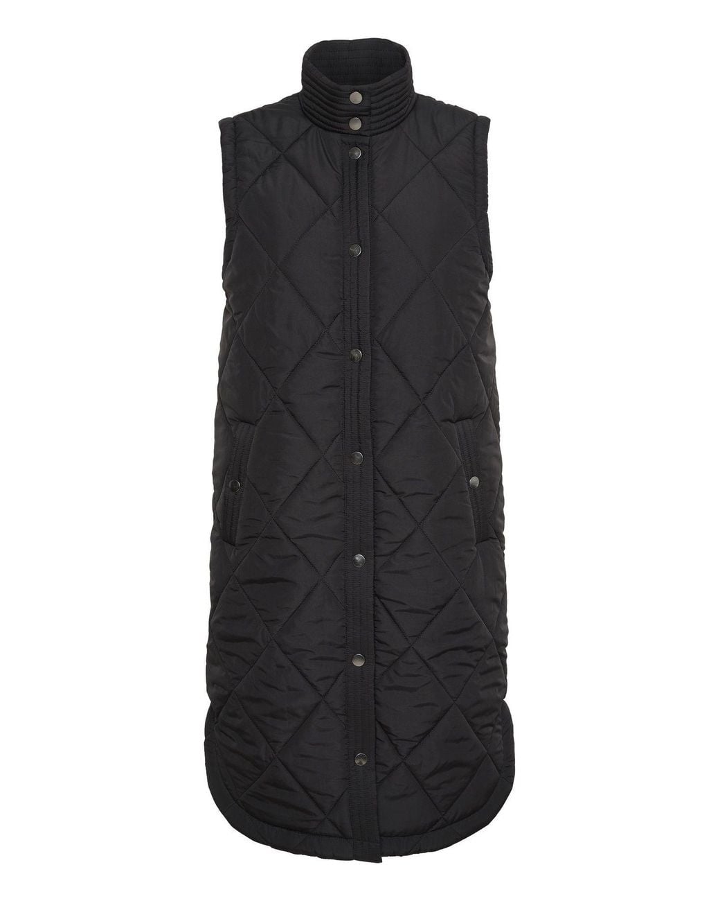 Kaffe Black Kameria Quilted Waist Coat
