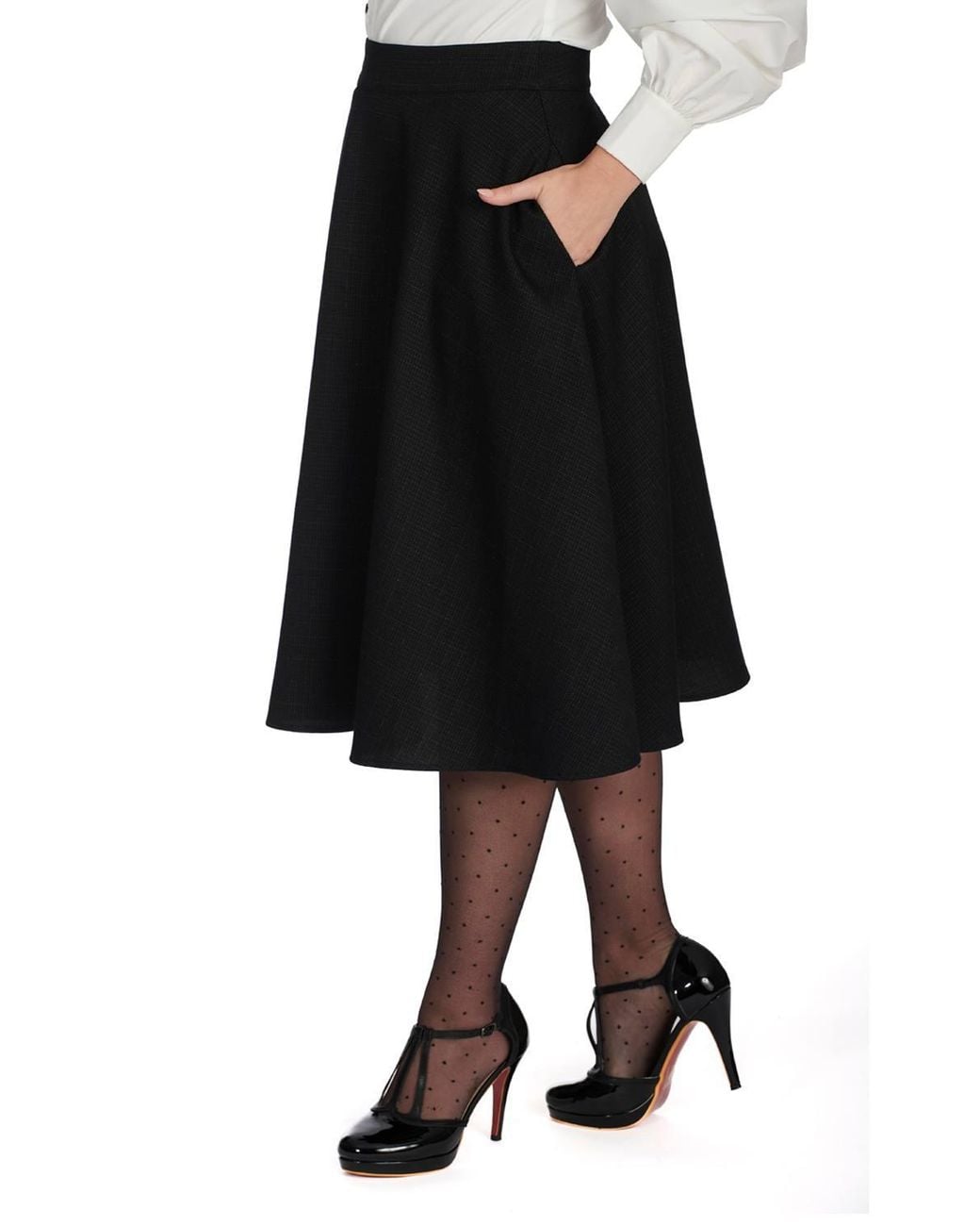 Banned Retro Black Hope Swing Skirt