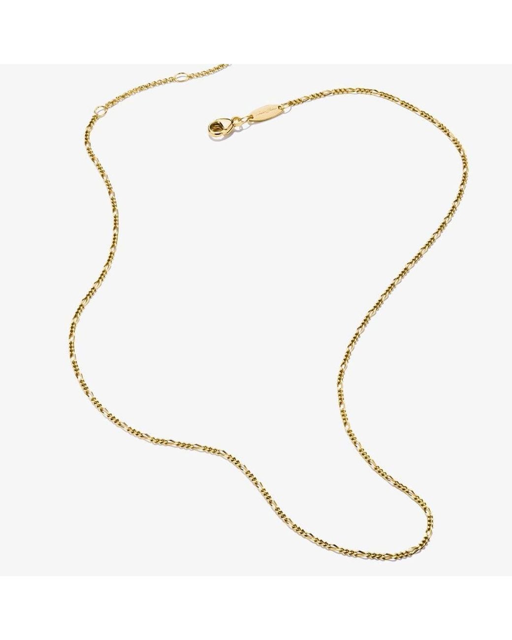 Thomas Sabo Metallic Plated Figaro Charm Necklace Ke2329-413-39-L45V