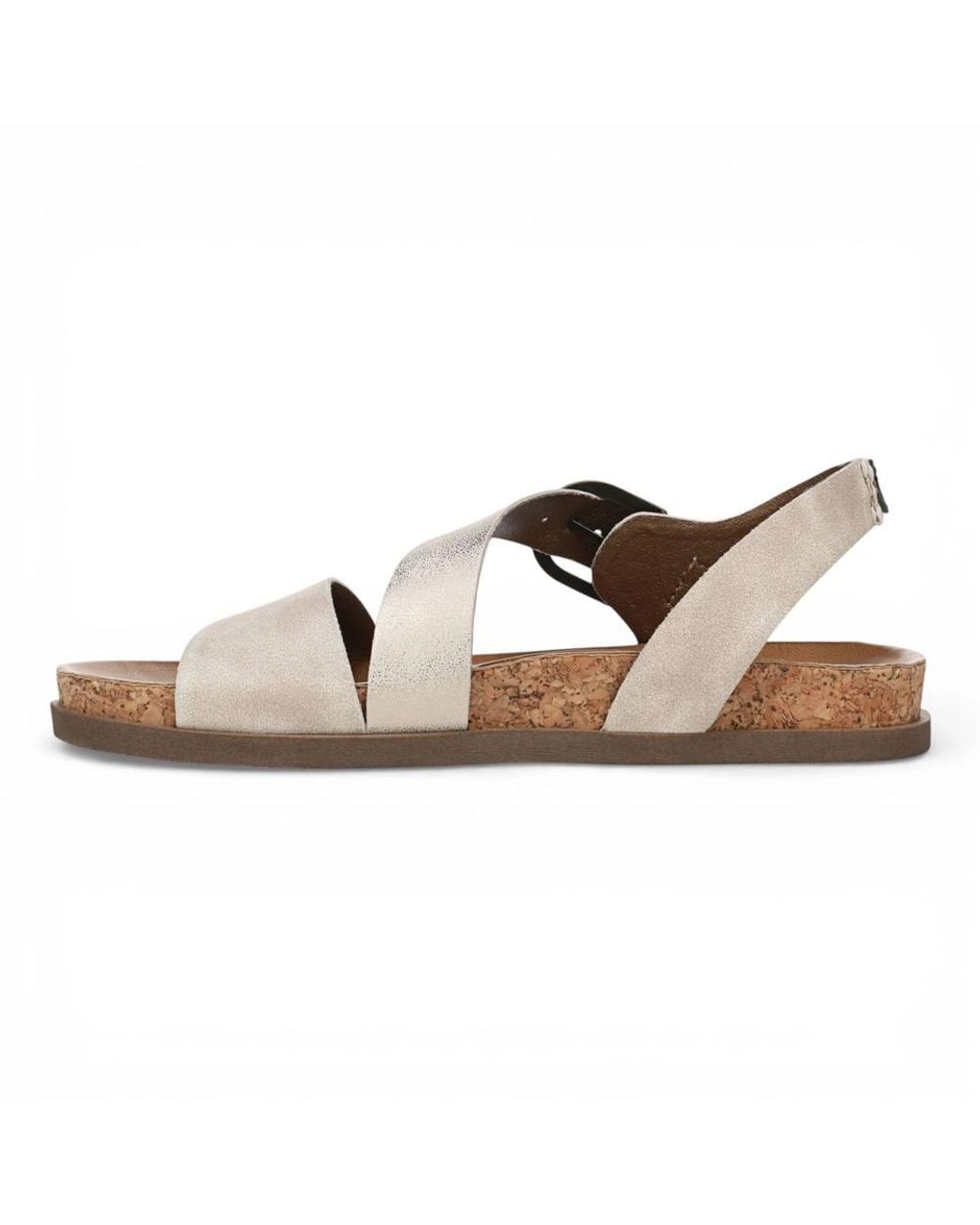 TruClothing Brown Cloud Footbed Strappy Flat Sandals