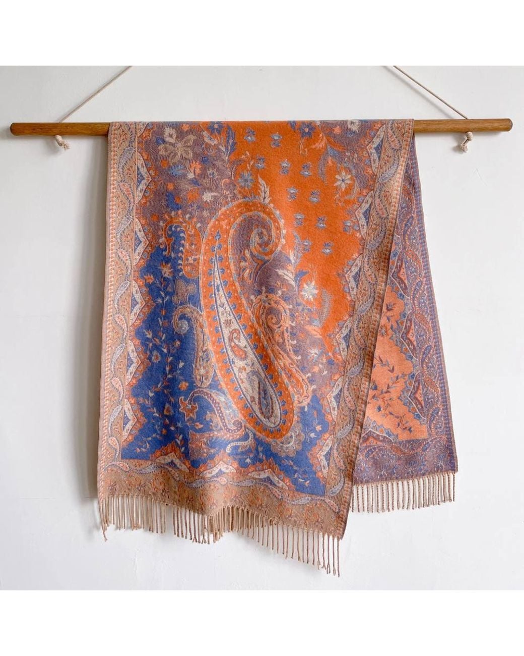 Lemon Daisy Accessories Blue Mina Autumn Winter Scarf Shawl