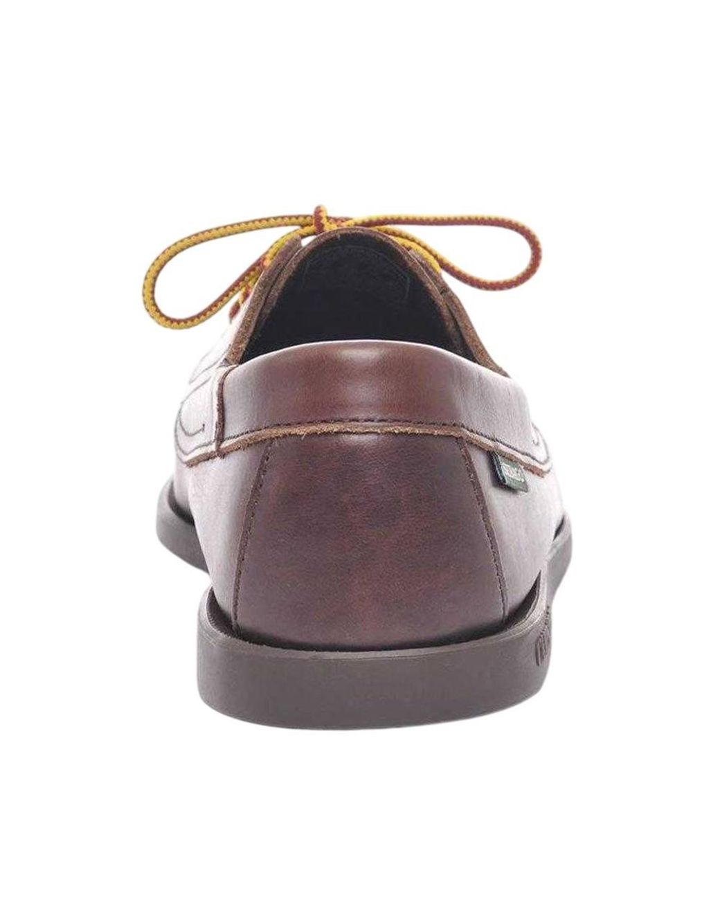 Sebago Brown Askook Waxy Leather Boat Shoes for men