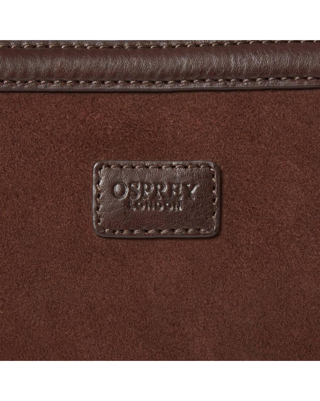 Osprey Brown The Mocha Suede Sling Bag for men