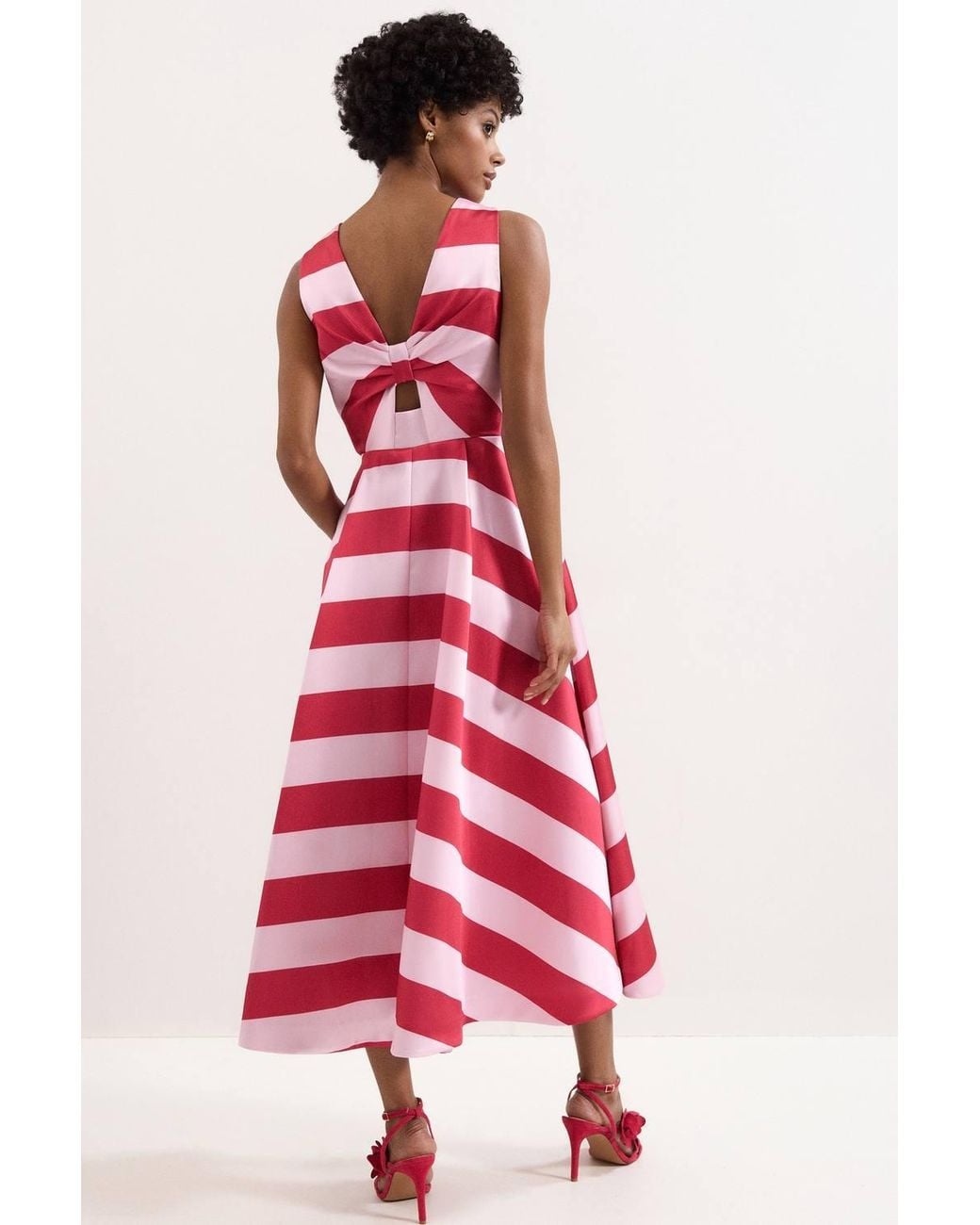Phase Eight Red Petite Kiria Midi Dress