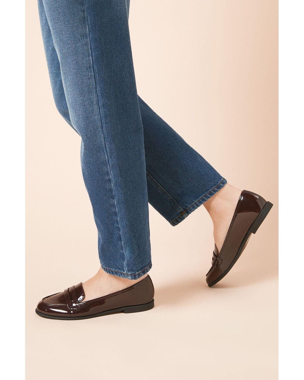 Dorothy Perkins Blue Lara Penny Loafers