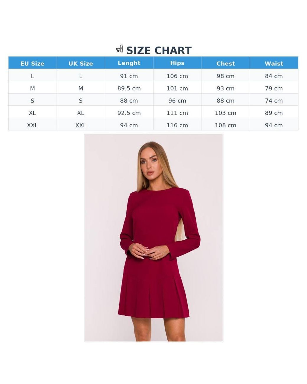 Love Lace Red Pleated Long Sleeve Mini Dress With Pleats