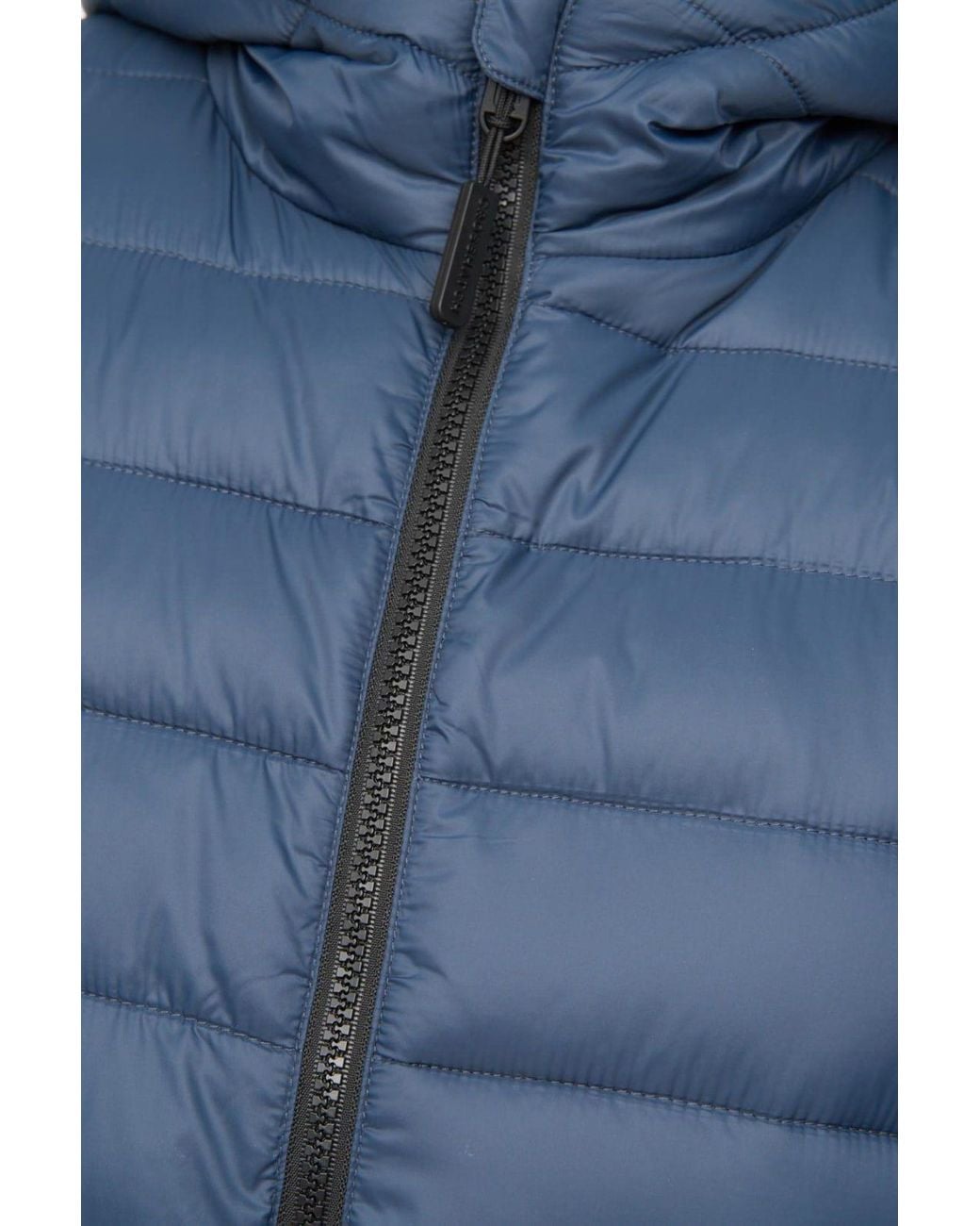 Crosshatch Blue Gattering Lightweight Hooded Quilted Puffer Jacket for men
