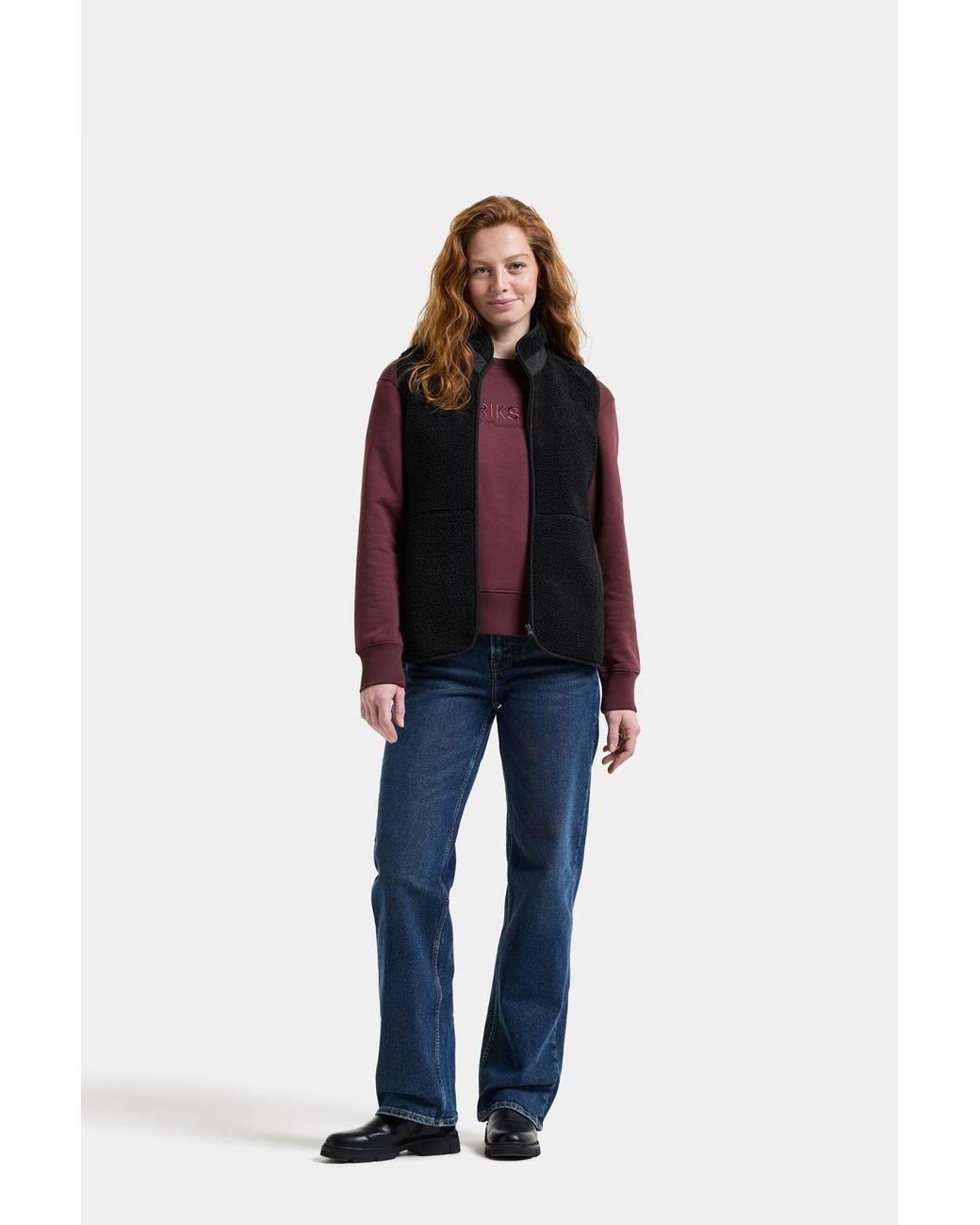 Didriksons Red Siv Teddy Fleece Gilet