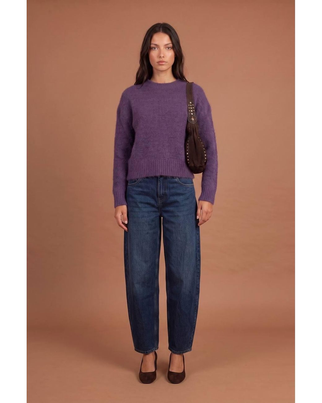 Urban Bliss Blue Wool Blend Jumper