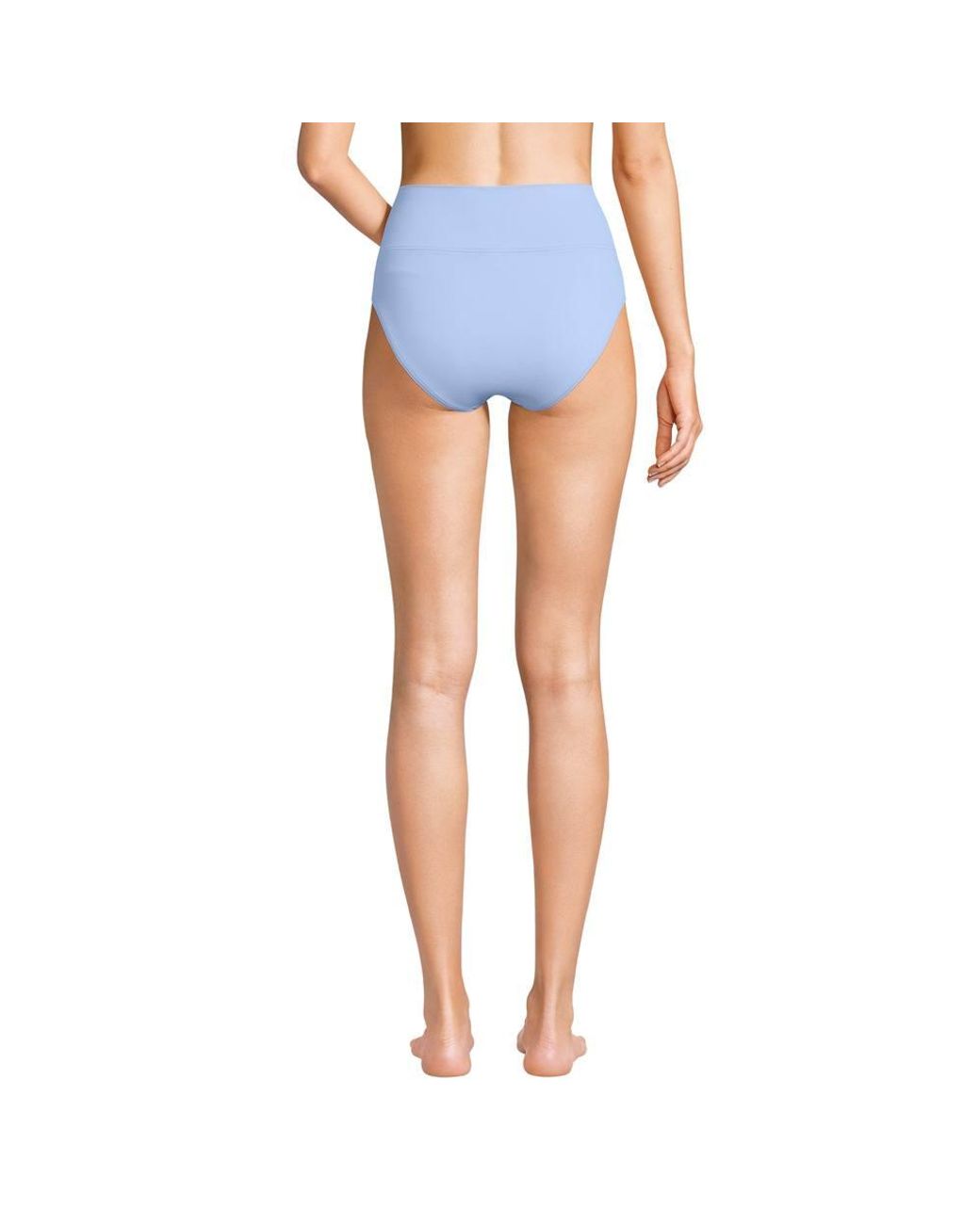 Lands' End Black Plus Foldover Bikini Bottoms