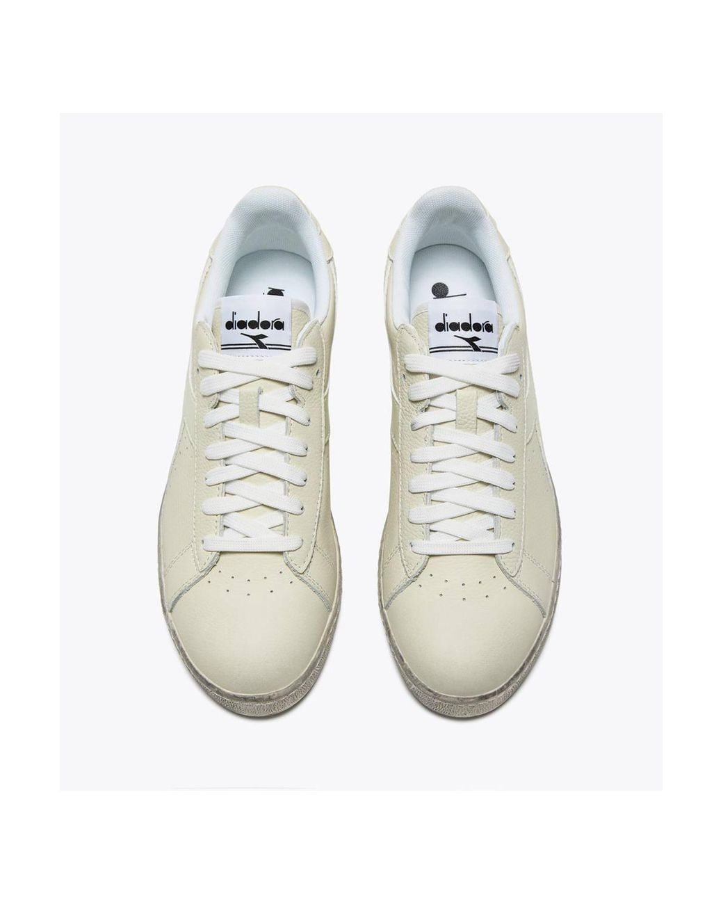 Diadora White Game L Low Waxed Trainer for men