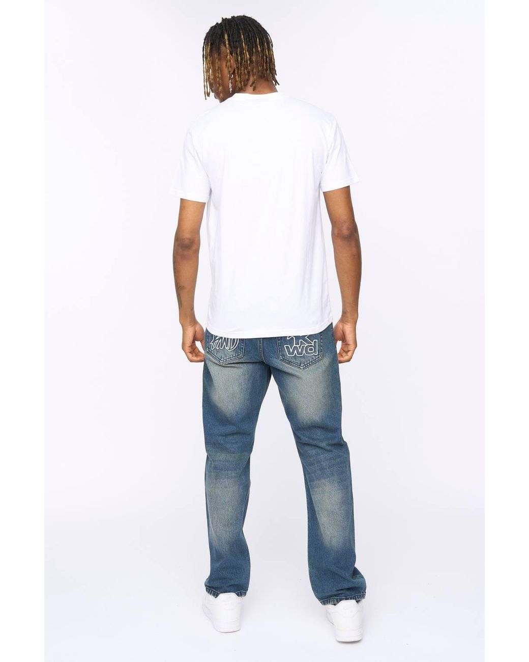 Kings Will Dream White Scribs 100% Cotton Regular Fit T-Shirt for men