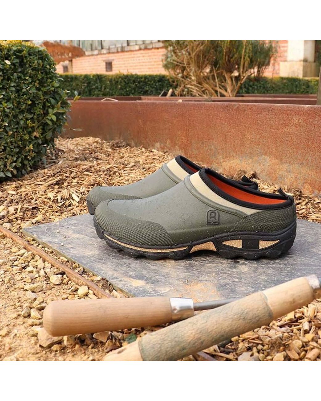 Rouchette Gray Outdoor Garden Clean Land Clog Shoes