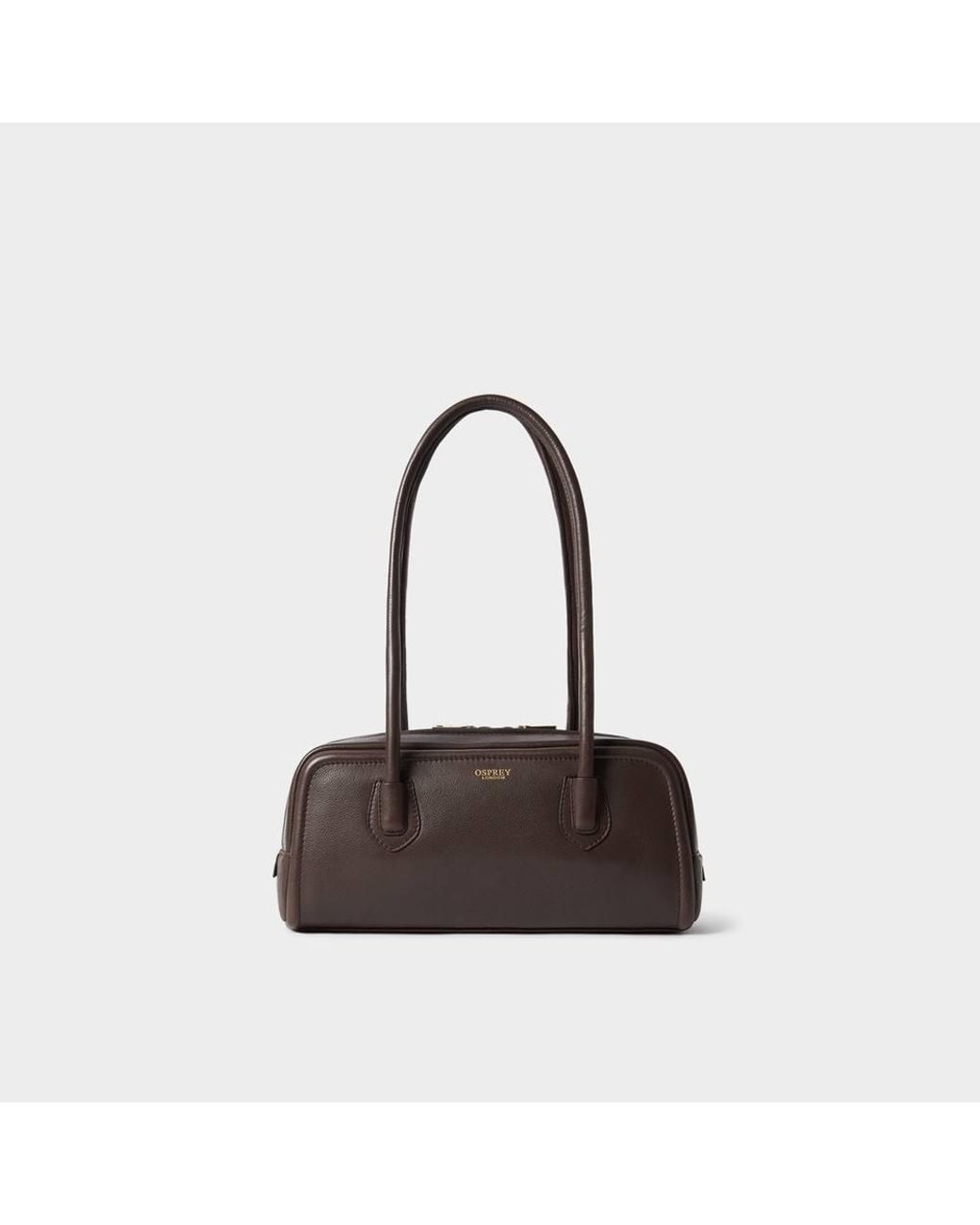 Osprey Green The Angel East West Leather Shoulder Bag