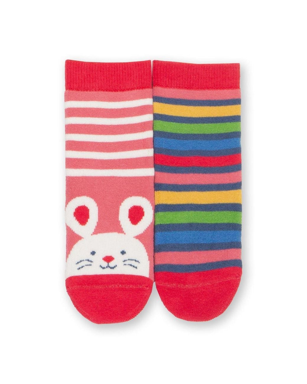 Kite Red Mrs Mouse Grippy Socks