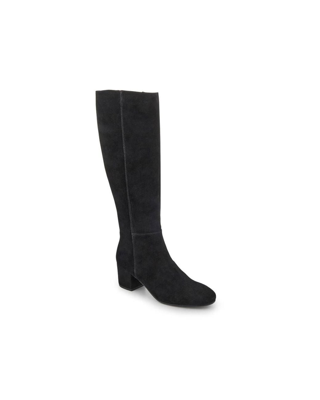 Jones Bootmaker Black Loulou1 Extra Slim Calf Fit Leather Long Boots