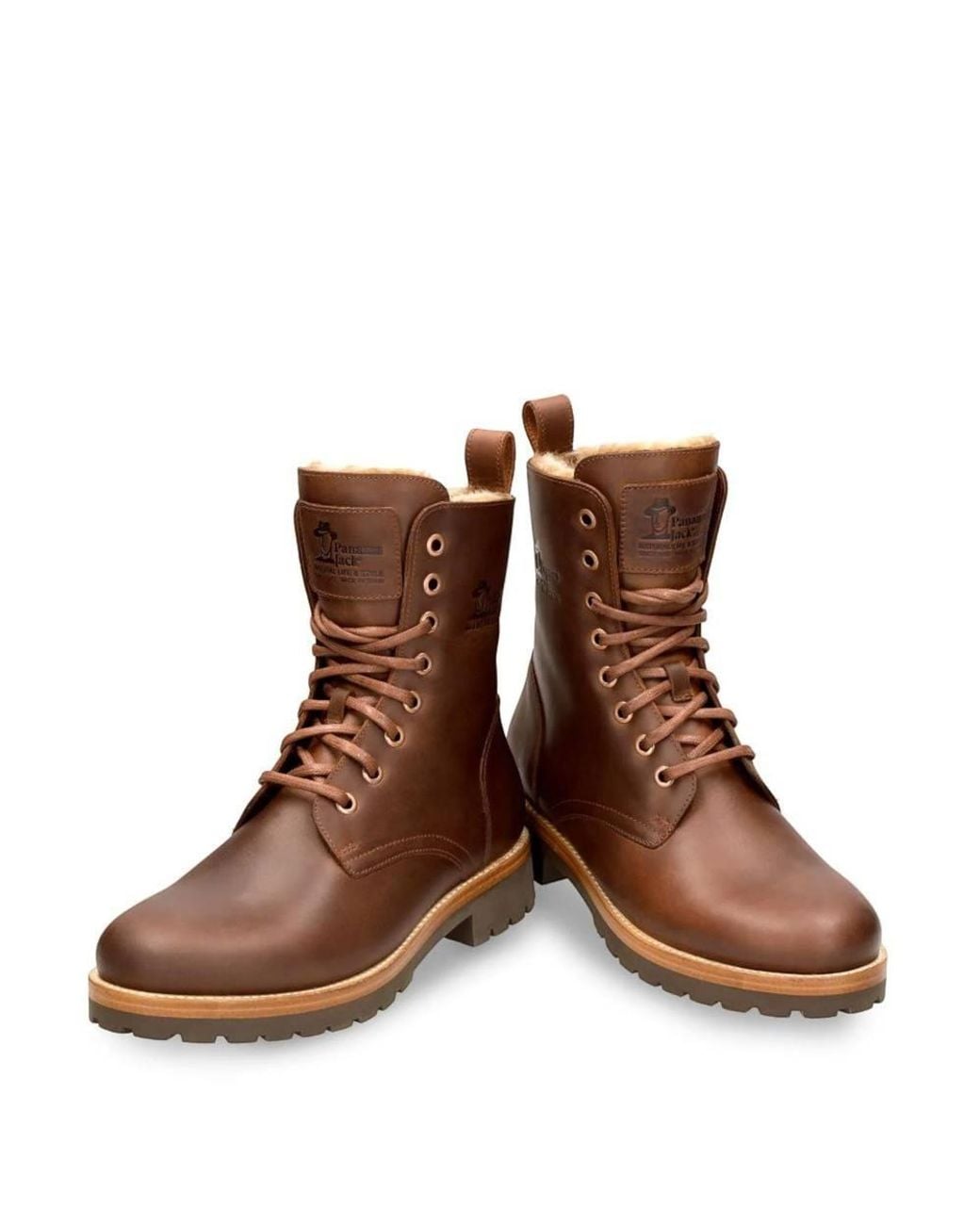 TruClothing Brown Frisia B10 Waterproof Leather Combat Boots