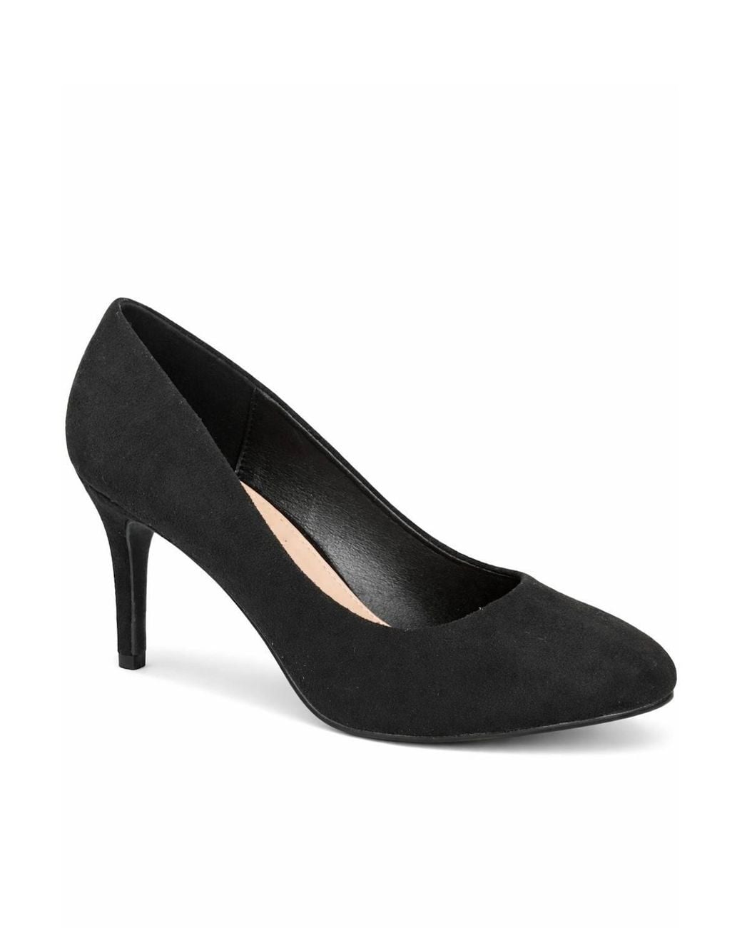 Spot on Black Classic High Heel Court Shoes