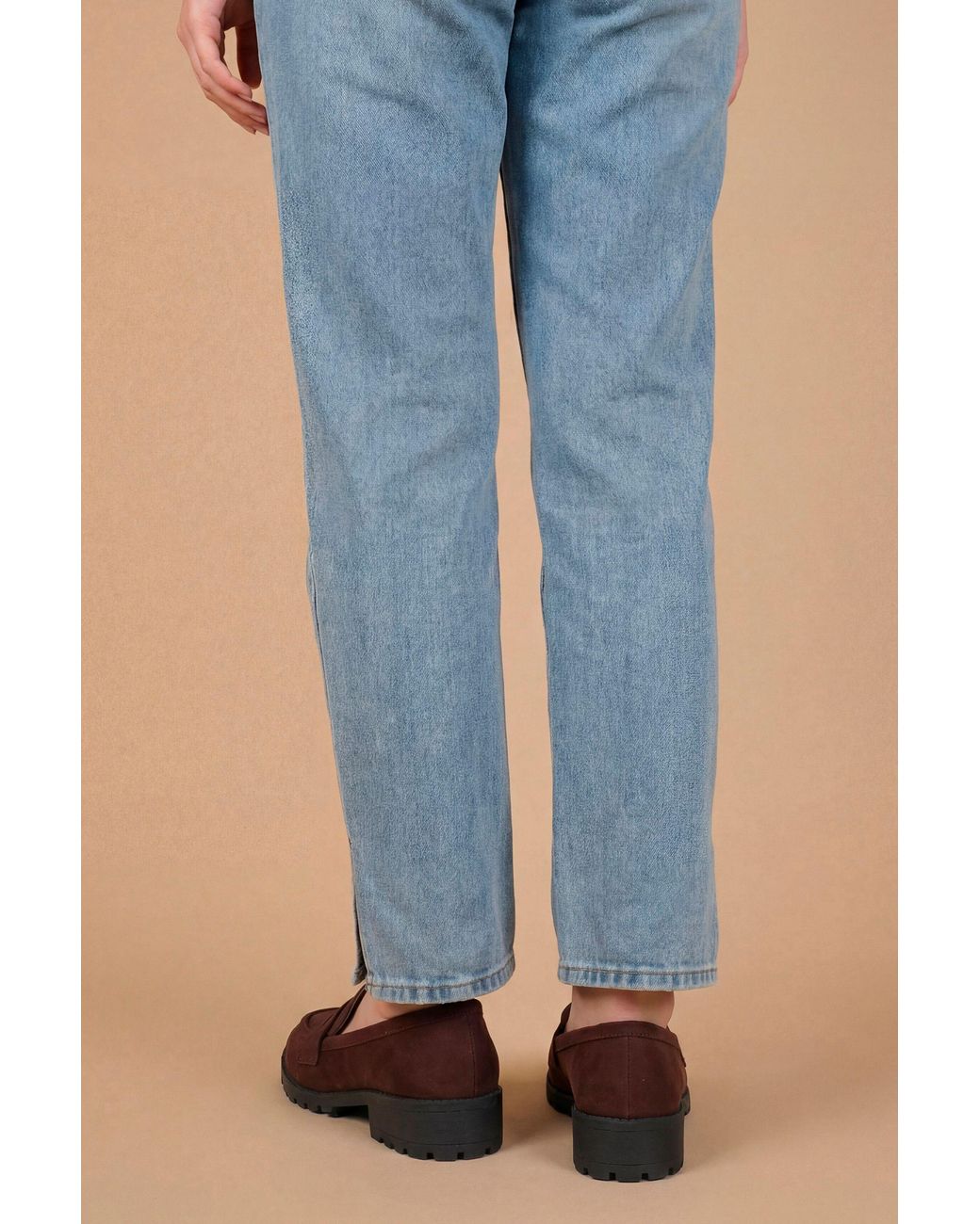 Dorothy Perkins Blue Wide Fit Leoni Chunky Loafers