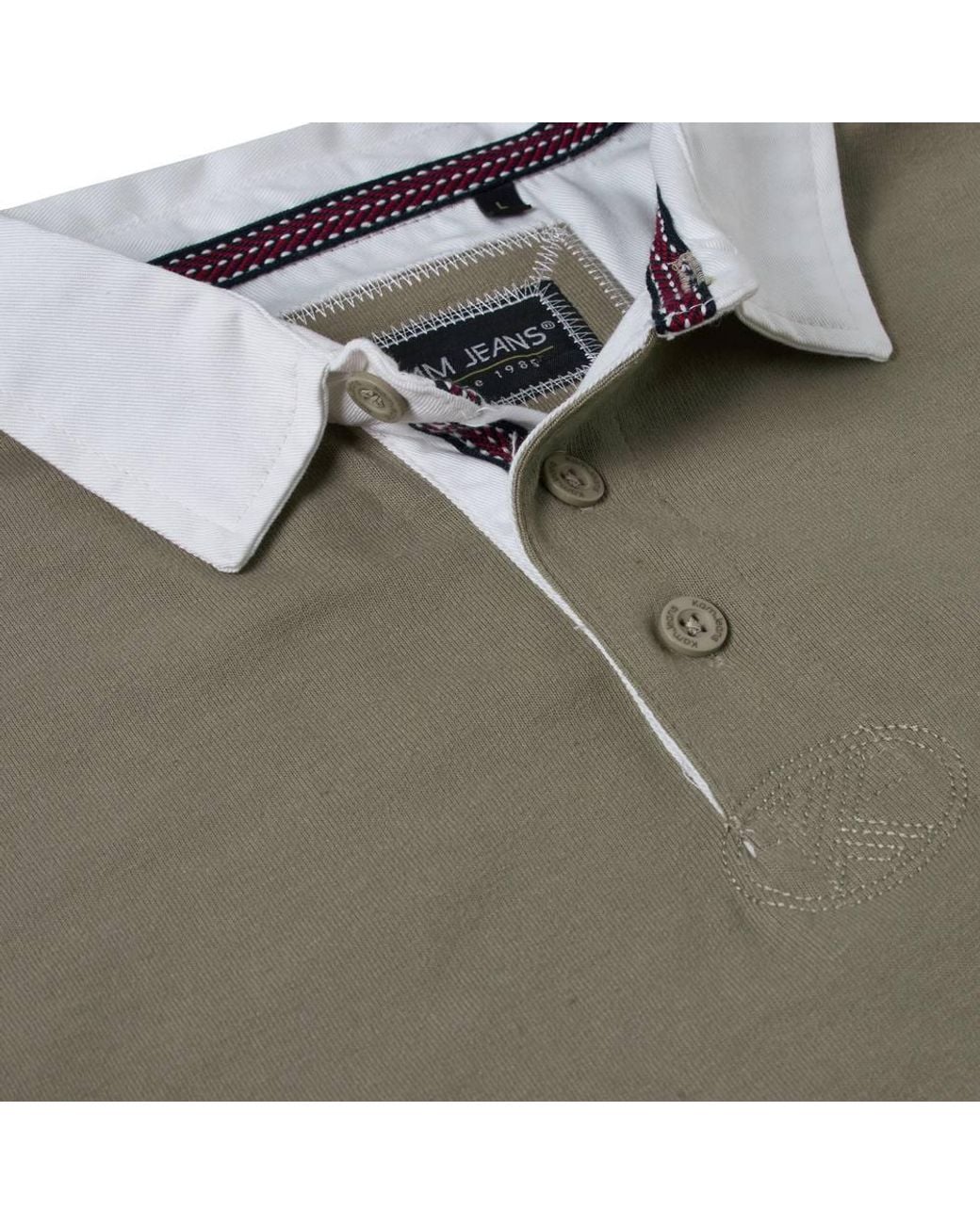 KAM Jeanswear Green Plain Rugby Polo Shirt For for men