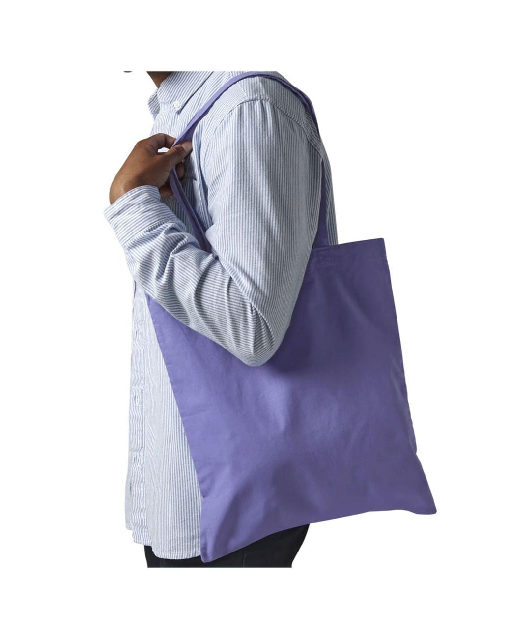 Westford Mill Purple Long Handle Tote Bag