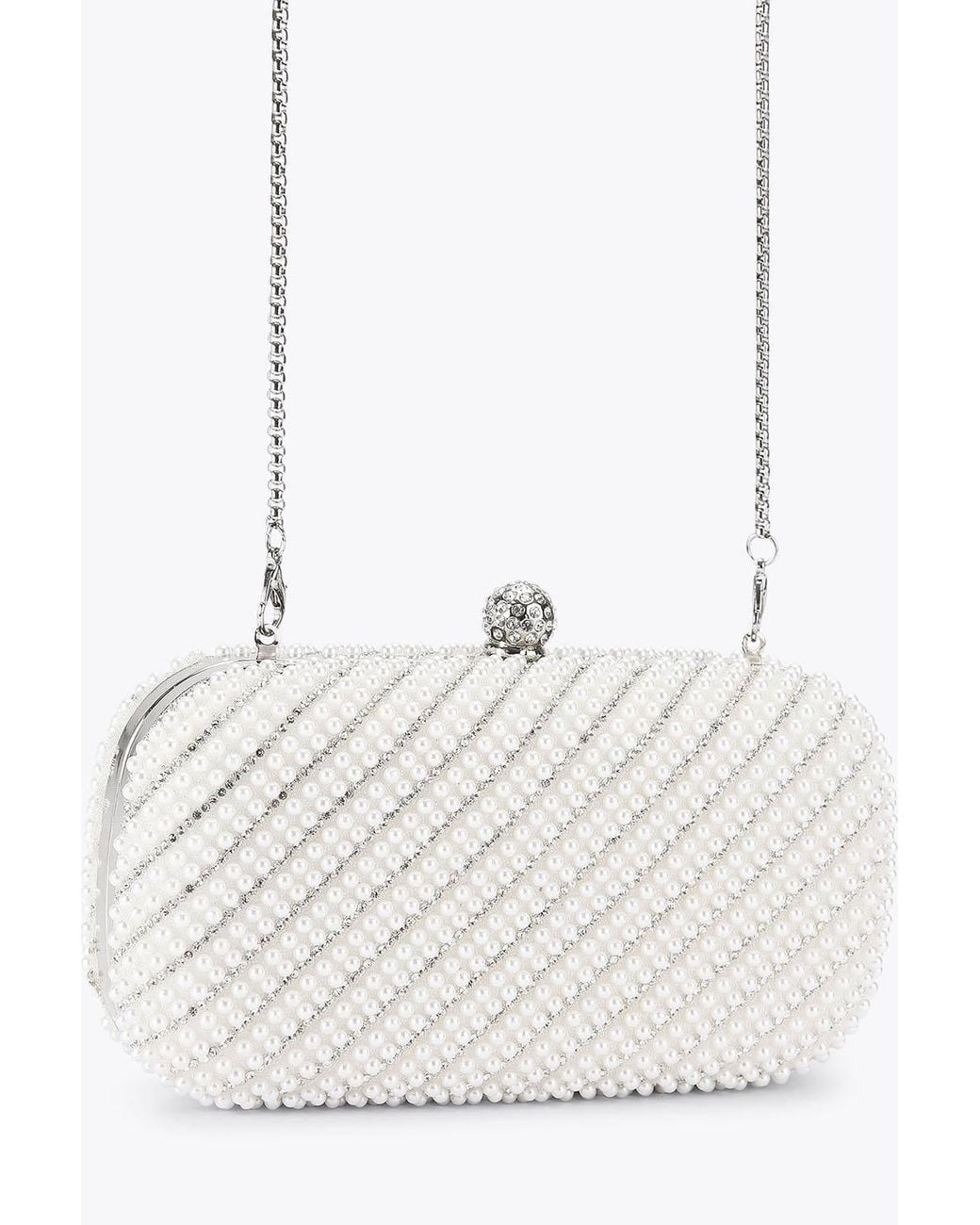 Carvela Kurt Geiger White 'Cecilia Hard Clutch' Bag