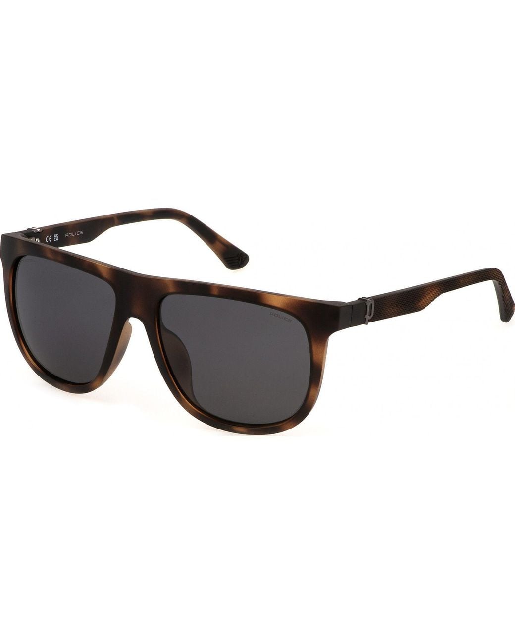 Police Black Spln33E-59878P Square/Rectangle Sunglasses for men