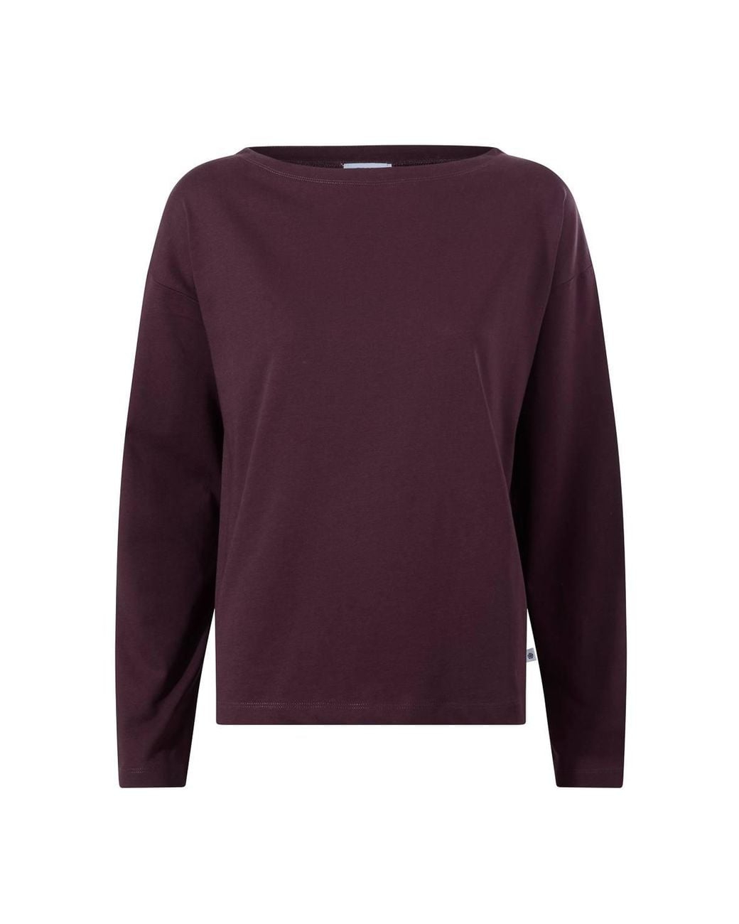 TOG24 Purple 'Ivy' Supersoft Cotton Boat Neck T