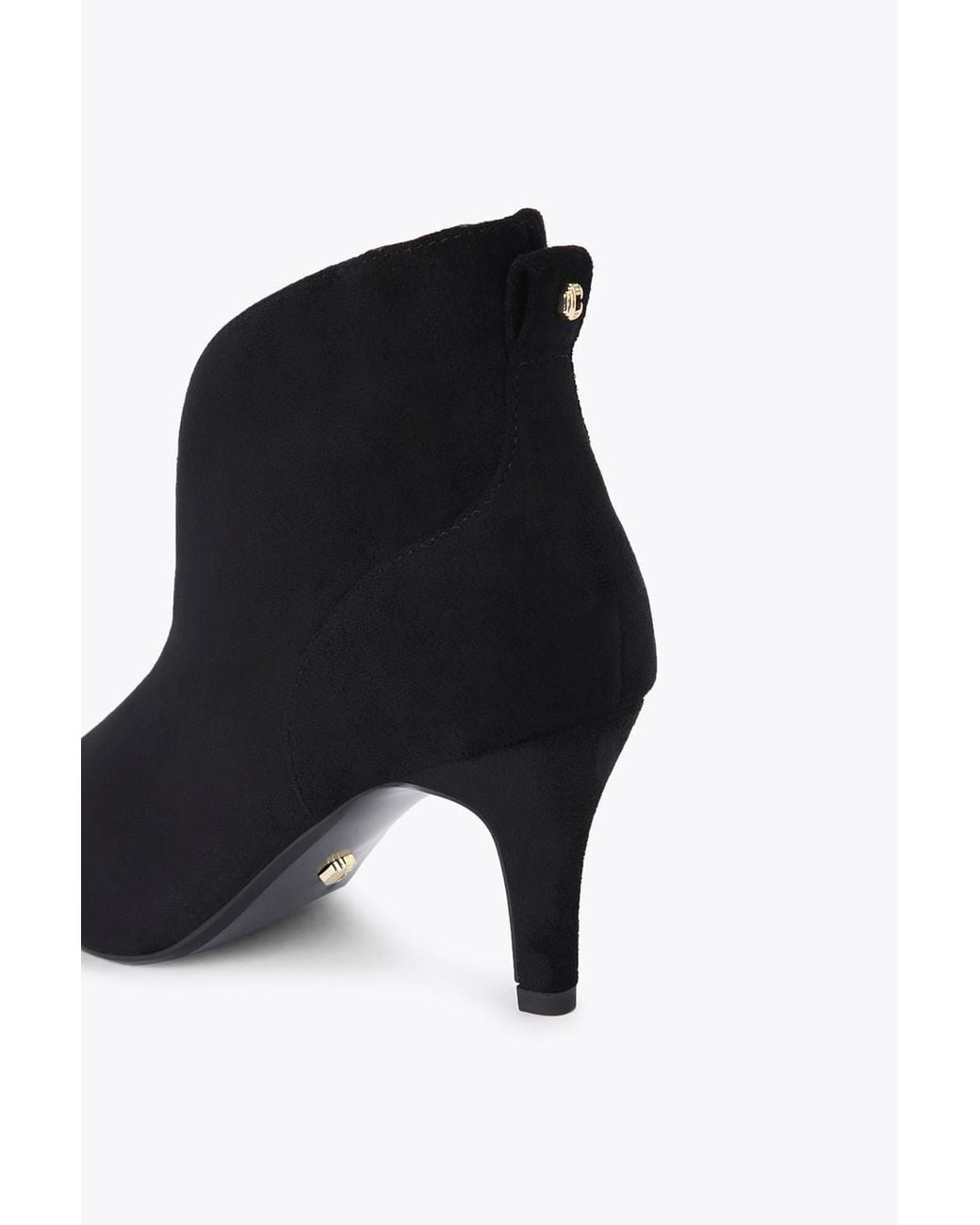Carvela Kurt Geiger Black 'Flute Shoe Boot Wide Fit' Fabric Boots