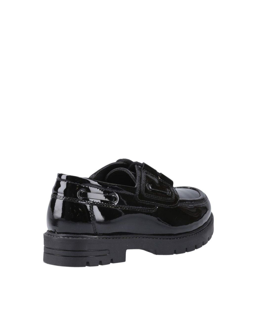 Hush Puppies Black Lucy Patent Junior