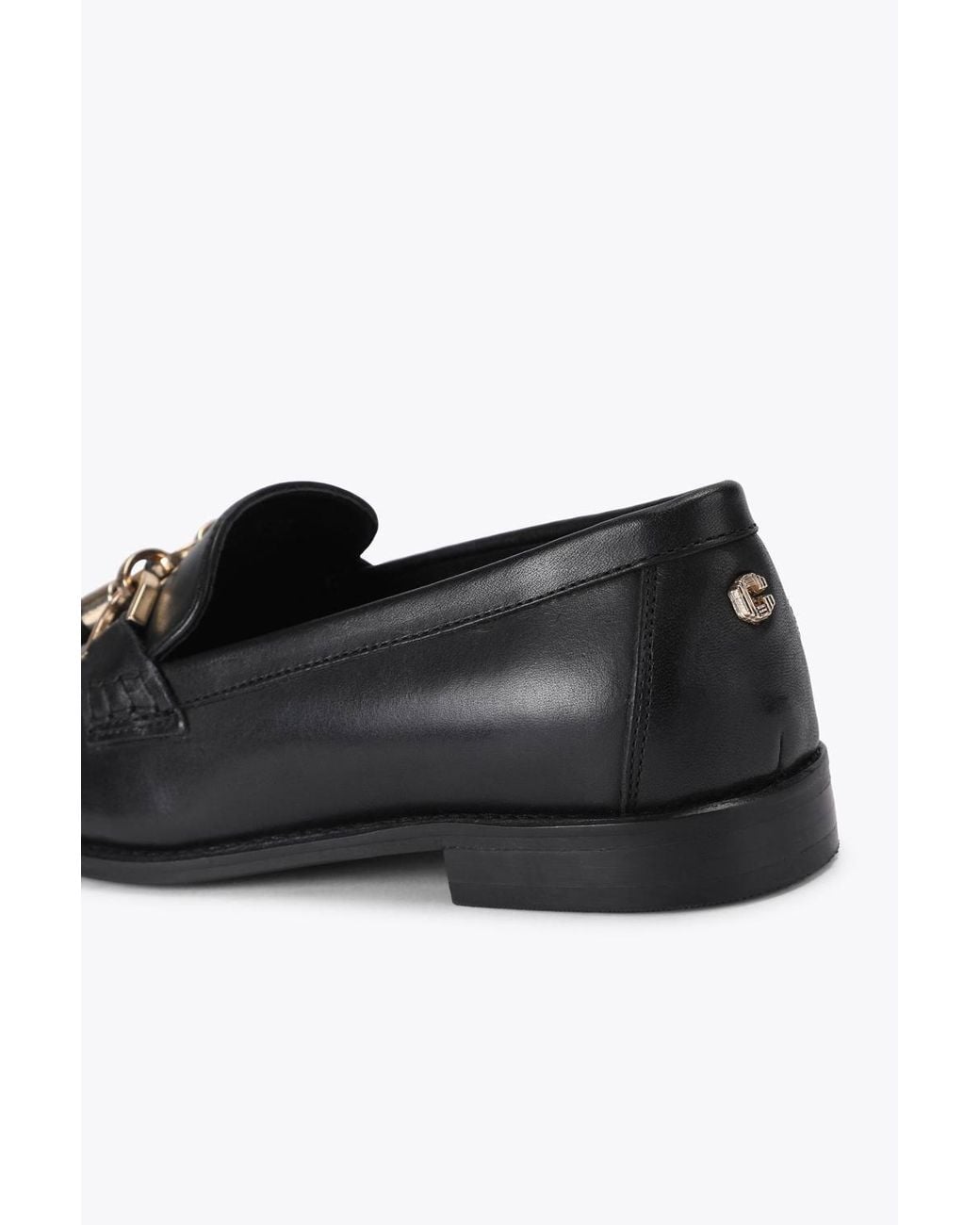Carvela Kurt Geiger Black 'Loretta' Leather Flats