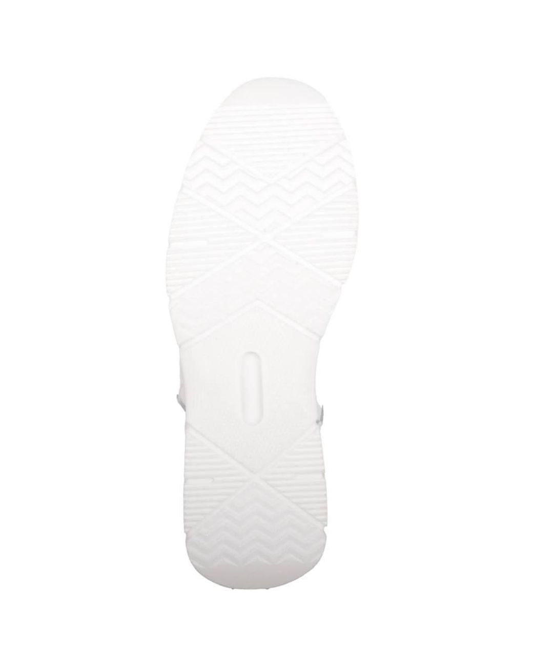 Absolute Footwear White Leather Lace Up Everyday Sports Trainers Sneakers