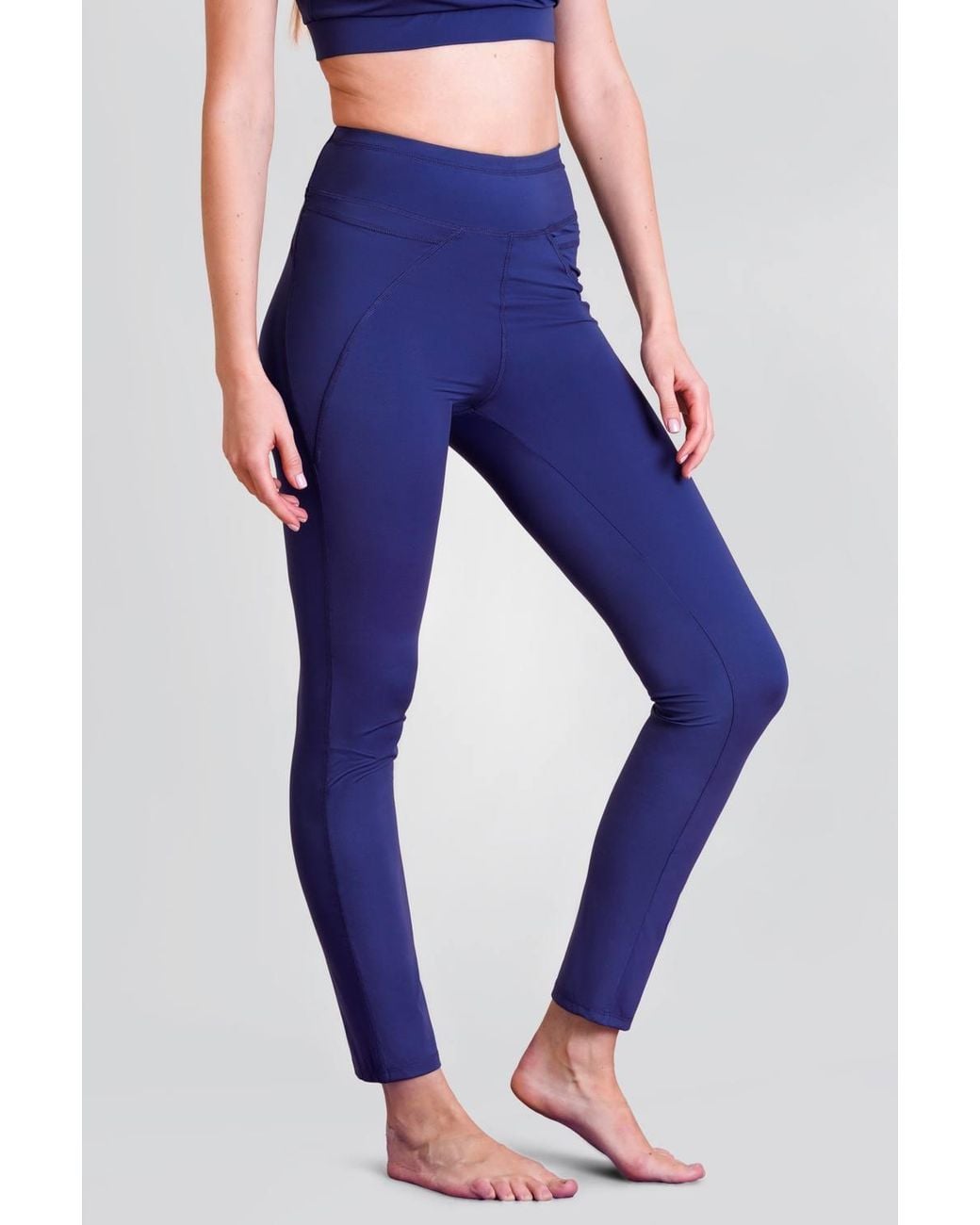 Enorsia Blue High Waisted Active Leggings