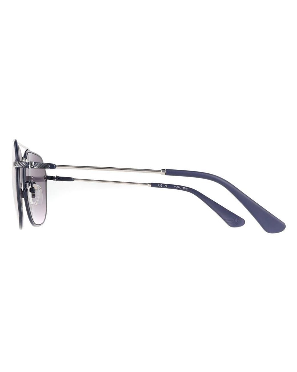 Police Gray Aviator Shiny Palladium Smoke Gradient Splf64 Octane 1 for men