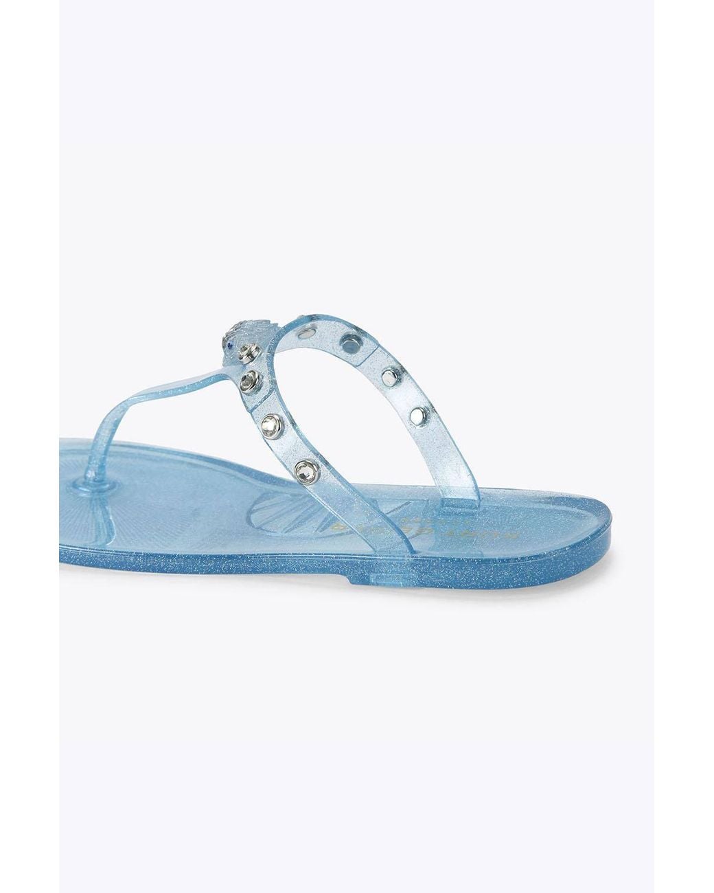 Kurt Geiger Blue 'Maddison T Bar' Sandals