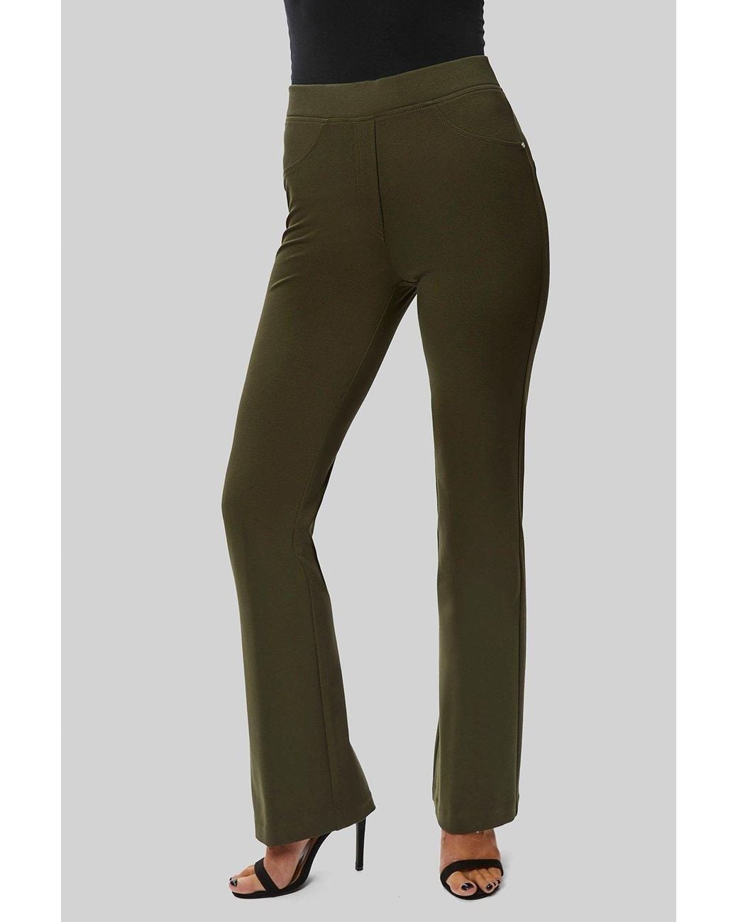 James Lakeland Green Boot Leg Trousers