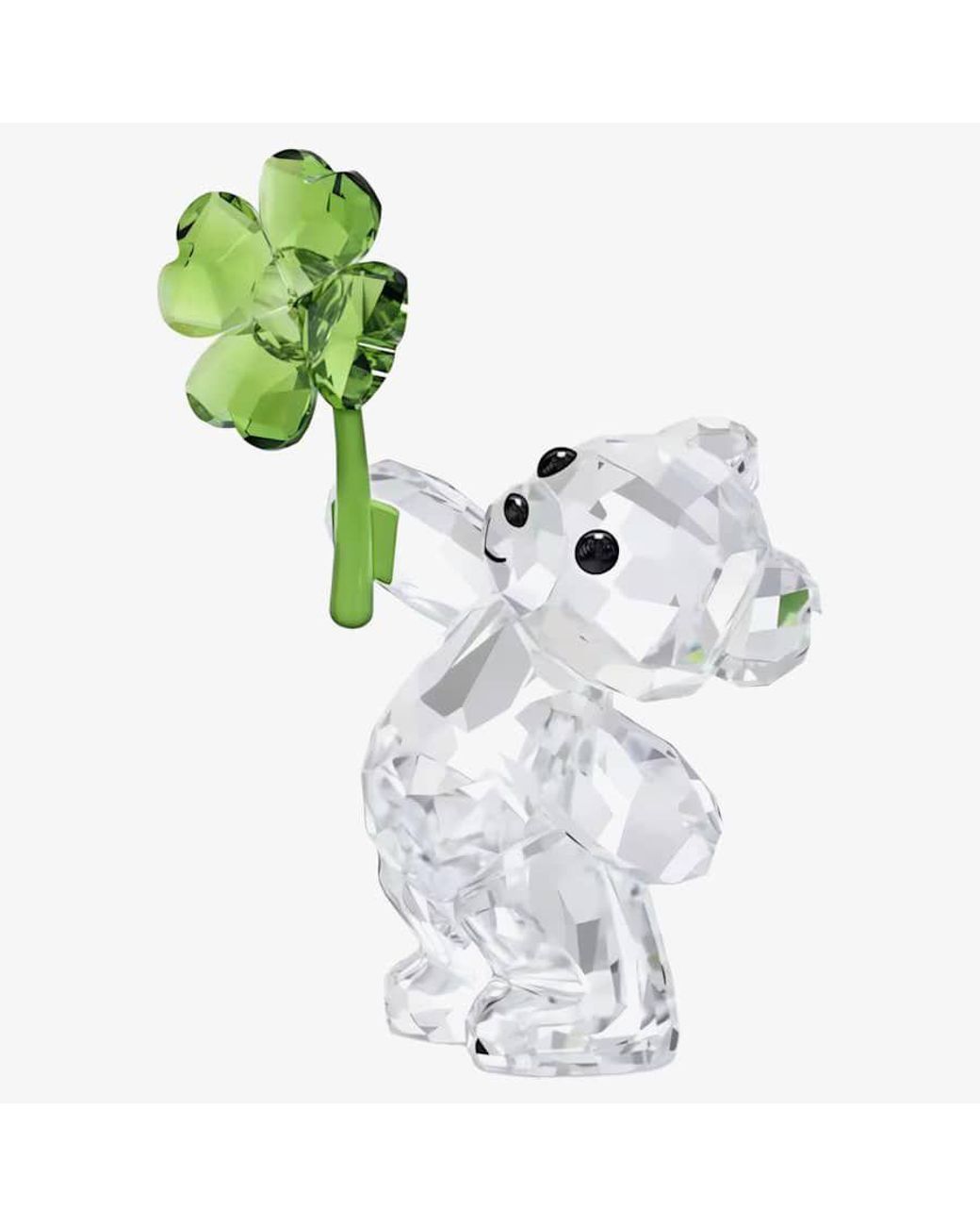 Swarovski Green Kris Bear Lucky Charm Figurine 5557537