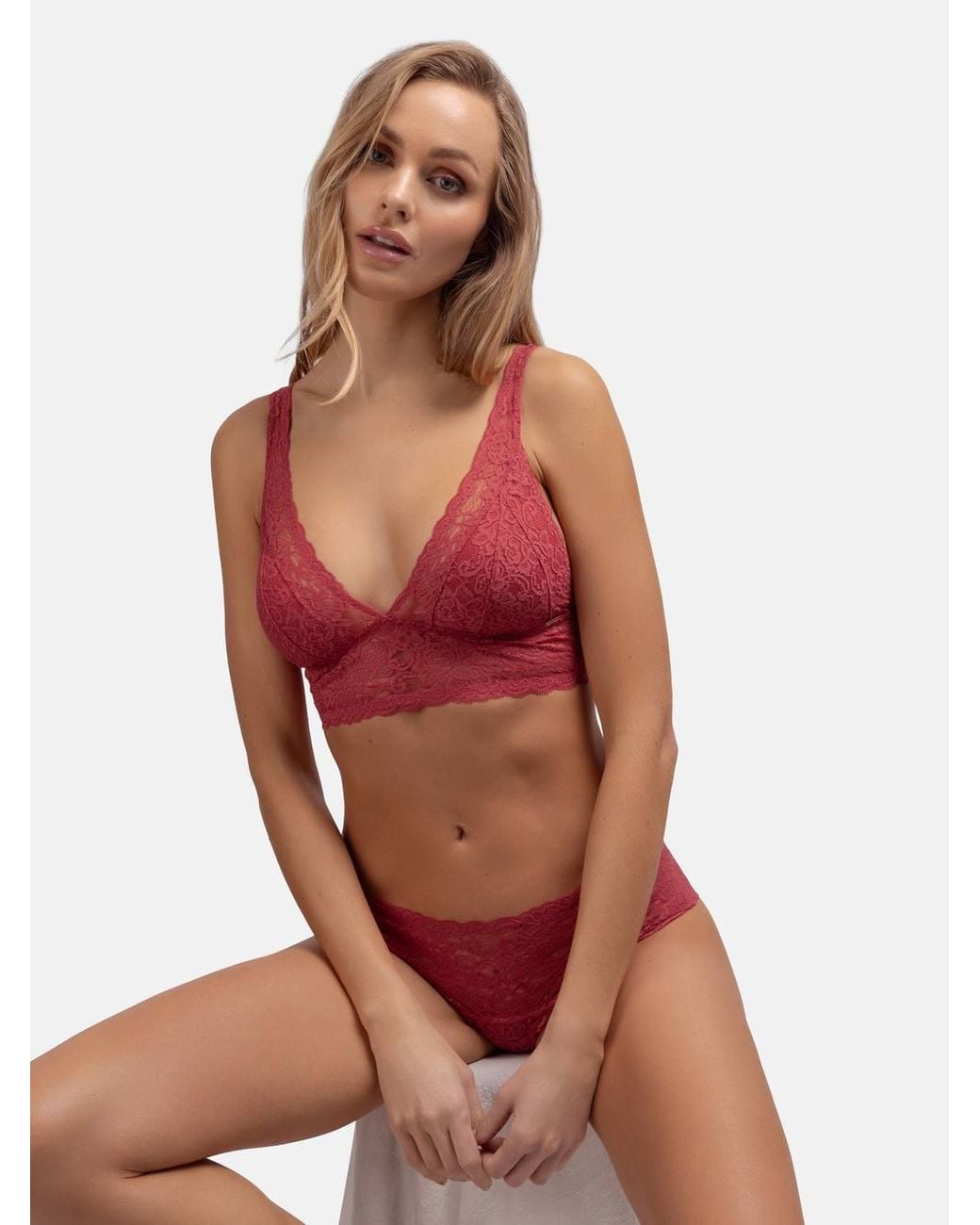 DORINA Red 3-Pack Lana Brief Coral