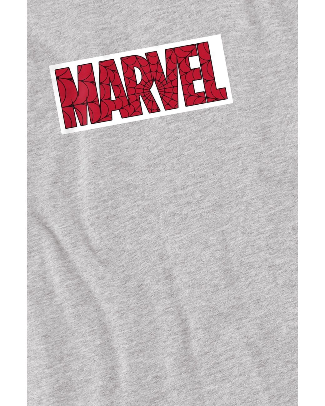Marvel Gray Web T-Shirt, Athletic Heather