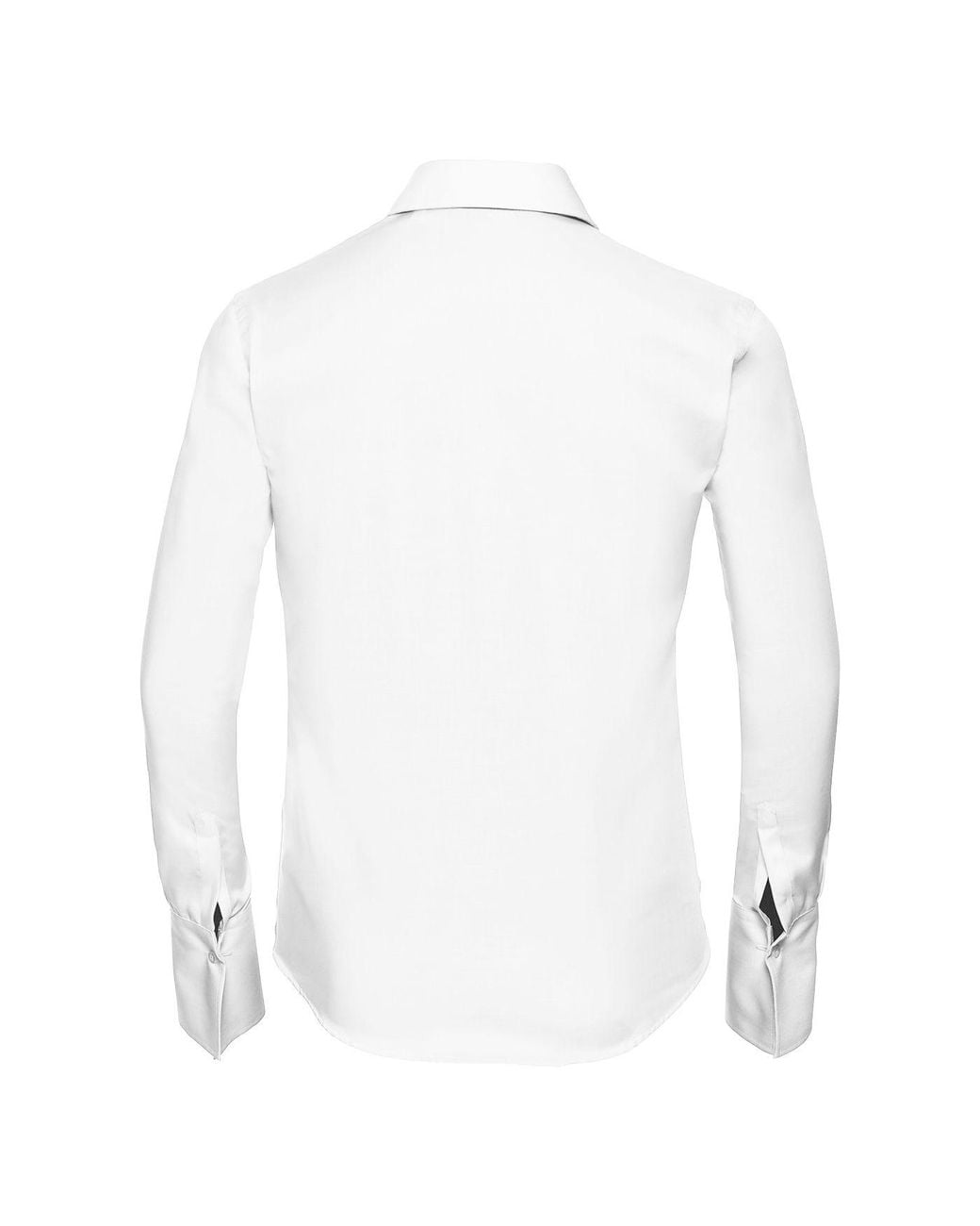 Russell Collection White Ultimate Long-Sleeved Shirt