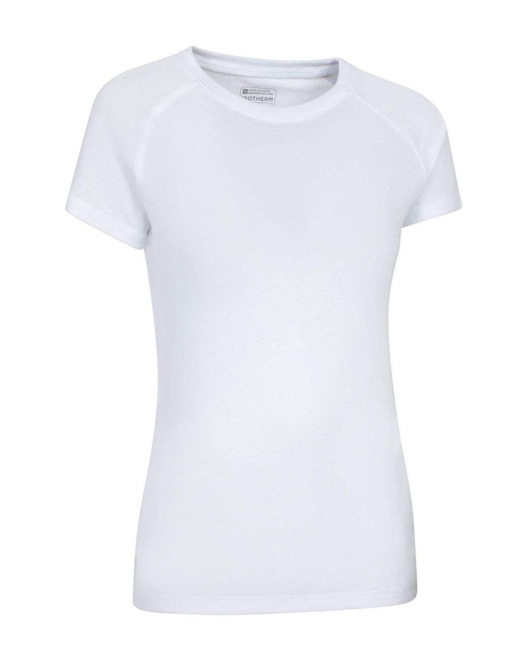 Mountain Warehouse White 'Talus' Lightweight Breathable Quick Wick Short Sleeve Thermal Top