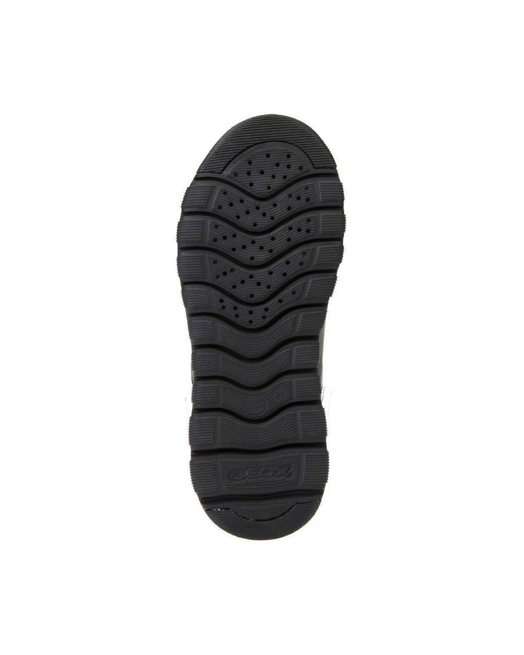 Geox Black 'J Xunday Boy B' Synthetic & Leather Shoes for men